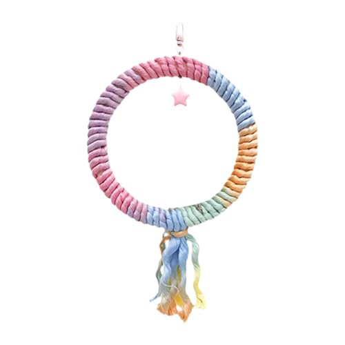 Fenteer Vogelseil, Sitzstange, Baumwolle, Papageienspielzeug, Baumwolle, Haustierbedarf, buntes Kletterseil, Papagei, stehend, für Sittiche, Turteltauben, Style E Fenteer Vogelseil, Sitzstange, Baumwolle, Papageienspielzeug, Baumwolle, Haustierbedarf, buntes Kletterseil, Papagei, stehend, für Sittiche, Turteltauben, Style E von Fenteer