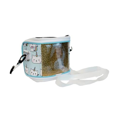Fenteer Vogelträger, Reisetasche für Kleintiere, transparent, mit Riemen, atmungsaktive Schultertasche, Reise-Papageienkäfig für Reisen, Picknick, Wandern, Einhorn Fenteer Vogelträger, Reisetasche für Kleintiere, transparent, mit Riemen, atmungsaktive Schultertasche, Reise-Papageienkäfig für Reisen, Picknick, Wandern, Einhorn von Fenteer