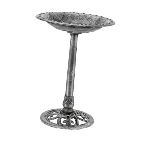 Fenteer Vogeltränken mit Sockel, Gartendekoration, Pool-Dekoration, antike Geschenke für Vogelliebhaber, Teich, Outdoor, Garten, Hinterhof, Vogelfutterschale von Fenteer
