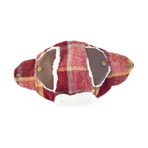 Fenteer Warme Wintermütze für Haustiere, Kopfbedeckung für Hunde mit Ohrlöchern, Hundeschutzmütze, atmungsaktiv, warme Ohrenschützer, Haustiermütze für den, Red and M Fenteer Warme Wintermütze für Haustiere, Kopfbedeckung für Hunde mit Ohrlöchern, Hundeschutzmütze, atmungsaktiv, warme Ohrenschützer, Haustiermütze für den, Red and M von Fenteer