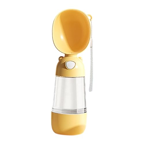 Fenteer Wasserflaschenspender für Hunde, Trinkbecher und Schüssel, Leichter Wasserspender für Hunde, Haustier-Wasserflasche für Outdoor-Camping, Katzen, Gelb mit Futterspender, 7.5 cm x 28.5 cm Fenteer Wasserflaschenspender für Hunde, Trinkbecher und Schüssel, Leichter Wasserspender für Hunde, Haustier-Wasserflasche für Outdoor-Camping, Katzen, Gelb mit Futterspender, 7.5 cm x 28.5 cm von Fenteer