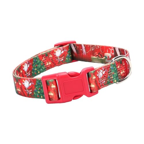 Fenteer Weihnachts-Hundehalsbänder, Weihnachtshalsband, Kostümzubehör, kleine und mittelgroße Hundehalsbänder für die Dekoration beim Spazierengehen im Freien, Weihnachtsmann von Fenteer