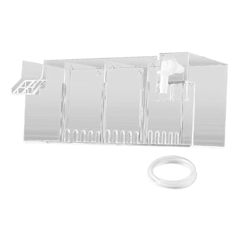 Fenteer für Aquarien, zum Aufhängen, Filterbox, leiser externer Filterkasten für Aquarien, Filterbox, Zubehör für kleine Aquarien, Klar 24x10.5x10cm Fenteer für Aquarien, zum Aufhängen, Filterbox, leiser externer Filterkasten für Aquarien, Filterbox, Zubehör für kleine Aquarien, Klar 24x10.5x10cm von Fenteer