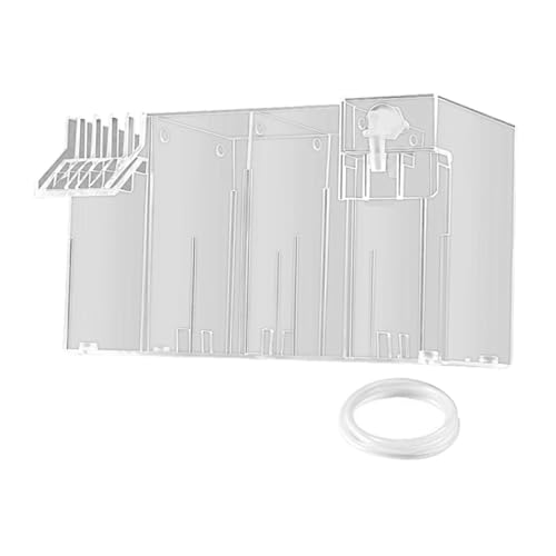 Fenteer für Aquarien, zum Aufhängen, Filterbox, leiser externer Filterkasten für Aquarien, Filterbox, Zubehör für kleine Aquarien, Klar 26x13.5x15cm Fenteer für Aquarien, zum Aufhängen, Filterbox, leiser externer Filterkasten für Aquarien, Filterbox, Zubehör für kleine Aquarien, Klar 26x13.5x15cm von Fenteer