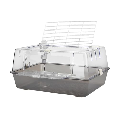 Hamsterkäfig-Lebensraum, Lebensraum für Kleintiere, kaufest, Rennmäuse, Kleintiere, klare, transparente Seiten, tragbarer Lebensraum für Mäuse und, GRAU Hamsterkäfig-Lebensraum, Lebensraum für Kleintiere, kaufest, Rennmäuse, Kleintiere, klare, transparente Seiten, tragbarer Lebensraum für Mäuse und, GRAU von Fenteer