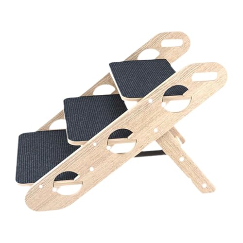 Hundetreppe aus Holz, Katzentreppe, Stufen, stabile und rutschfeste Unterseite, Haustiertreppe für den Innenbereich, für den Hundetreppe aus Holz, Katzentreppe, Stufen, stabile und rutschfeste Unterseite, Haustiertreppe für den Innenbereich, für den von Fenteer