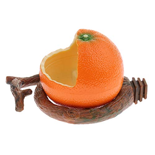 Obst Stil Vogelkäfig Hängende Schüssel Papagei Frettchen Zubehör Vogelkäfig # 2 - Orange von Fenteer