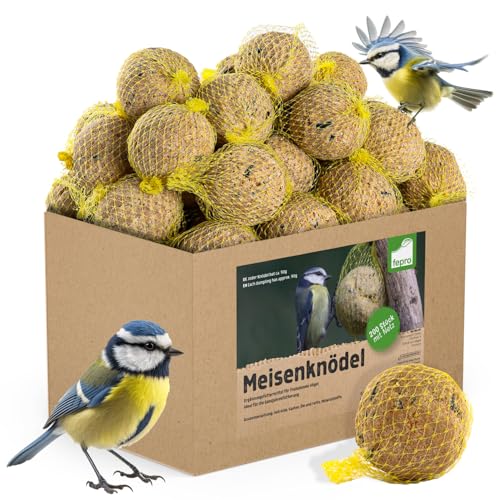 Fepro Meisenknödel mit Netz, 200 Stück (a 90g = 18 kg), Vogelfutter Wildvogelfutter Meisenkugel Ganzjahresfutter Fettfutter Fat Ball von Fepro