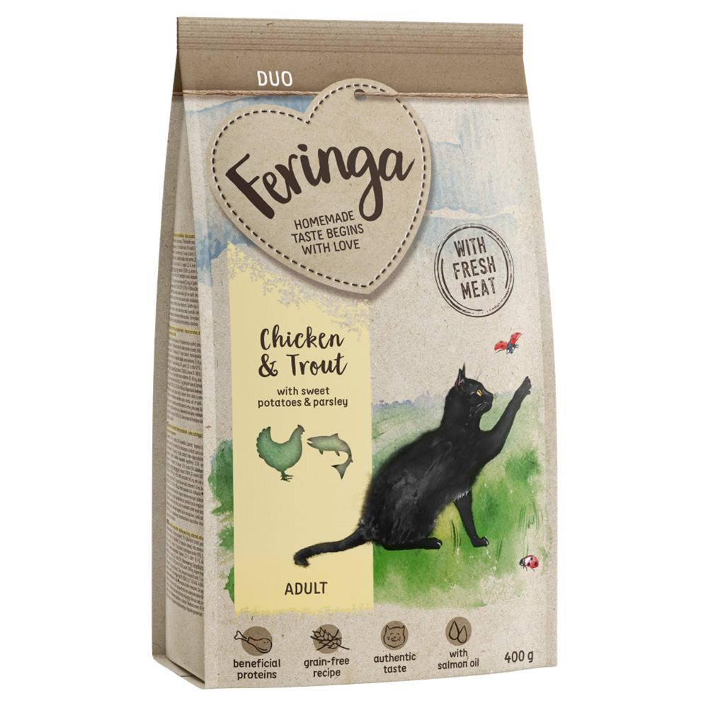 2 + 1 gratis! 3 x 400g Feringa Trockenfutter Feringa Adult Duo Huhn mit Forelle - 400 g 2 + 1 gratis! 3 x 400g Feringa Trockenfutter Feringa Adult Duo Huhn mit Forelle - 400 g von Feringa