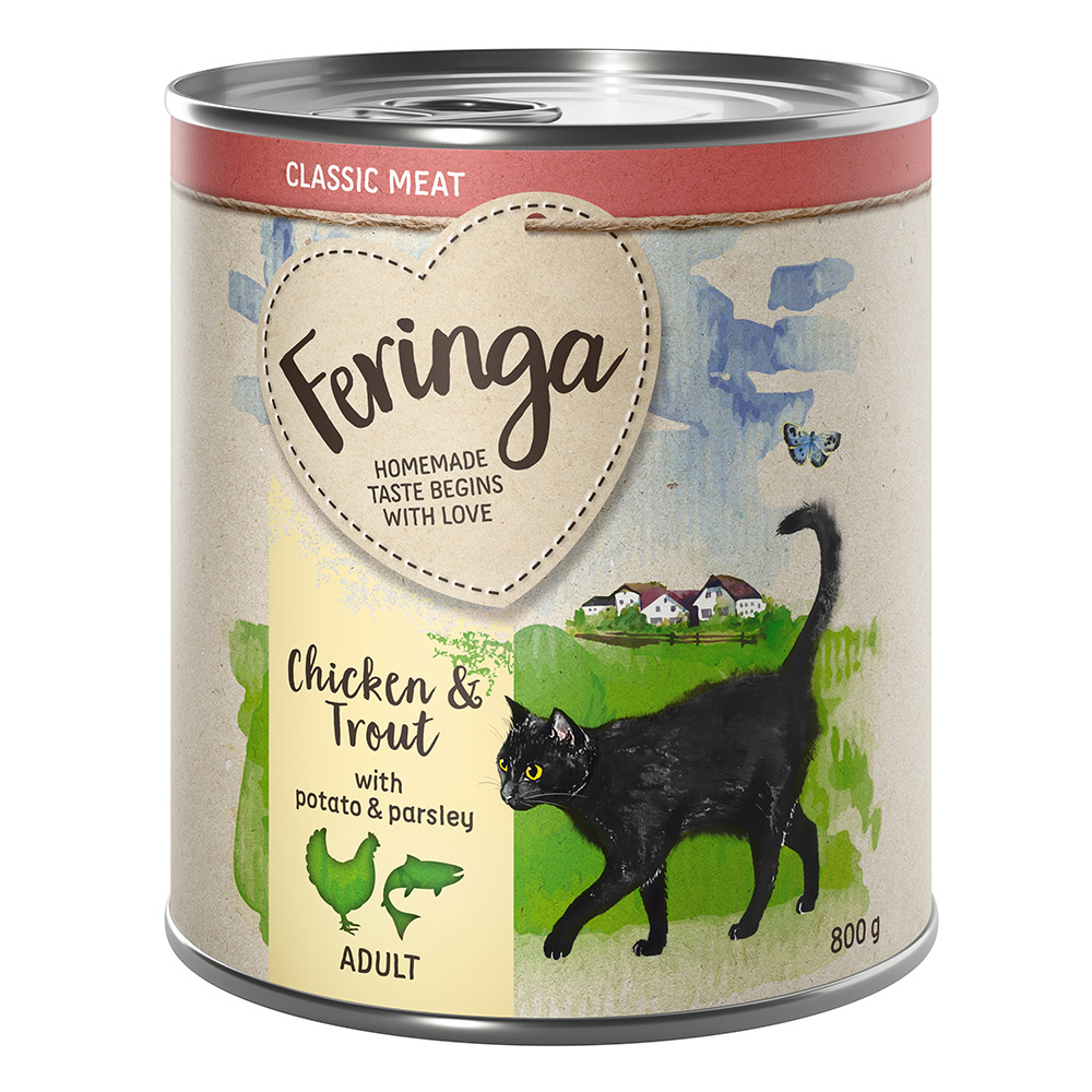 20 + 4 gratis! Feringa Classic Meat Menü 24 x 800 g - Forelle & Huhn 20 + 4 gratis! Feringa Classic Meat Menü 24 x 800 g - Forelle & Huhn von Feringa