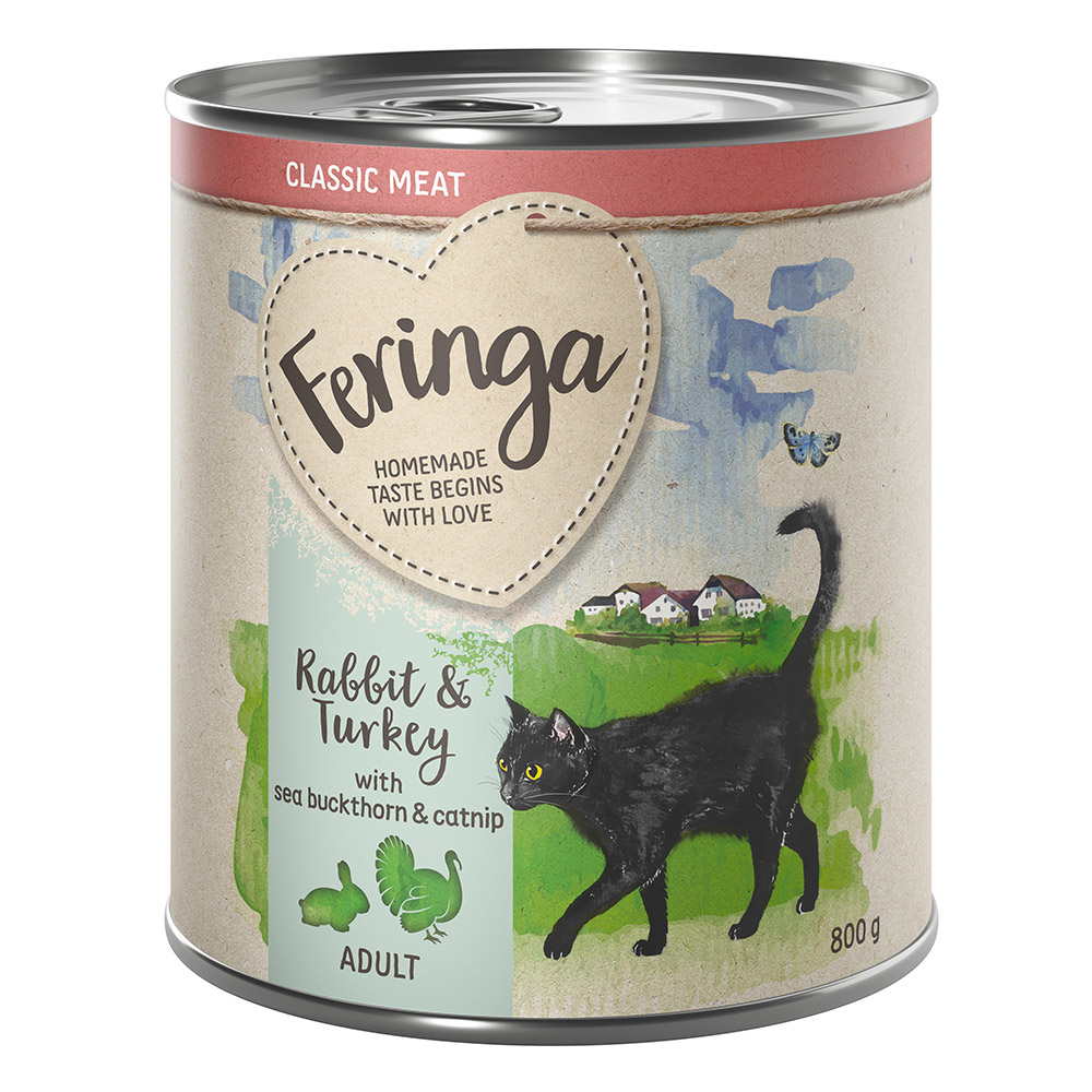 20 + 4 gratis! Feringa Classic Meat Menü 24 x 800 g - Kaninchen & Truthahn 20 + 4 gratis! Feringa Classic Meat Menü 24 x 800 g - Kaninchen & Truthahn von Feringa