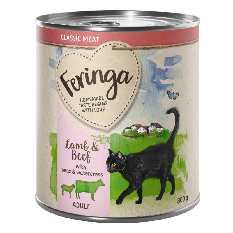 20 + 4 gratis! Feringa Classic Meat Menü 24 x 800 g - Lamm & Rind von Feringa