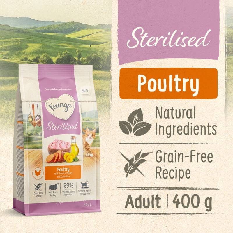 Feringa Adult Sterilised Geflügel - NEU 400 g Feringa Adult Sterilised Geflügel - NEU 400 g von Feringa