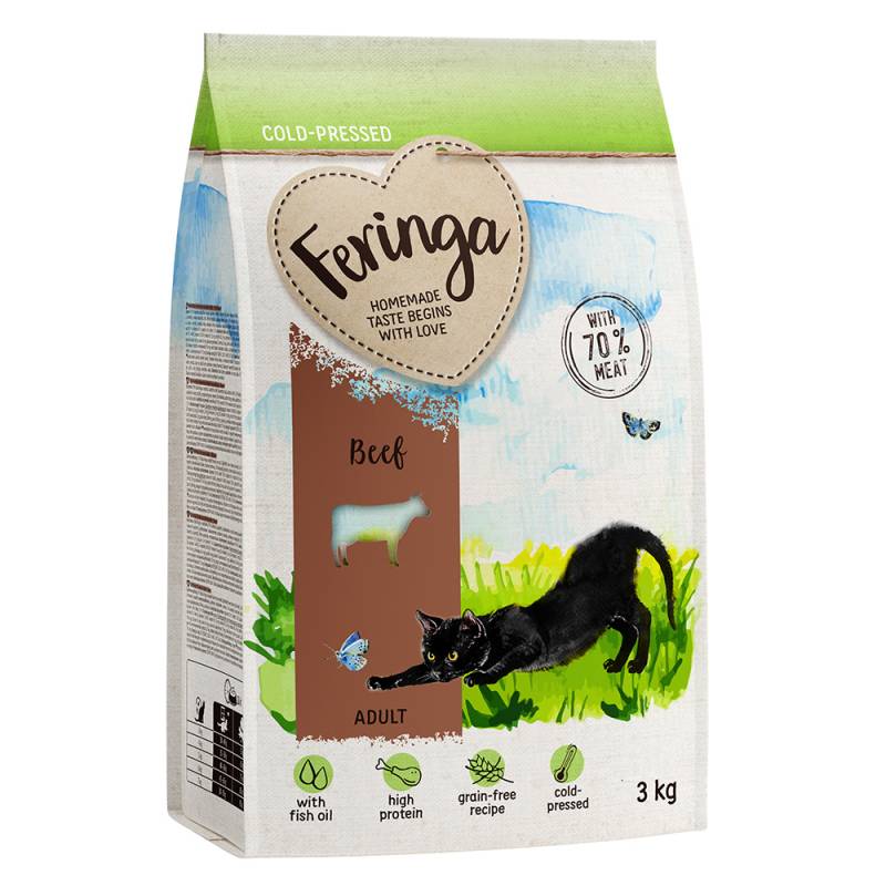 Feringa Adult kaltgepresst Sparpaket - Rind 9 kg (3 x 3 kg) von Feringa
