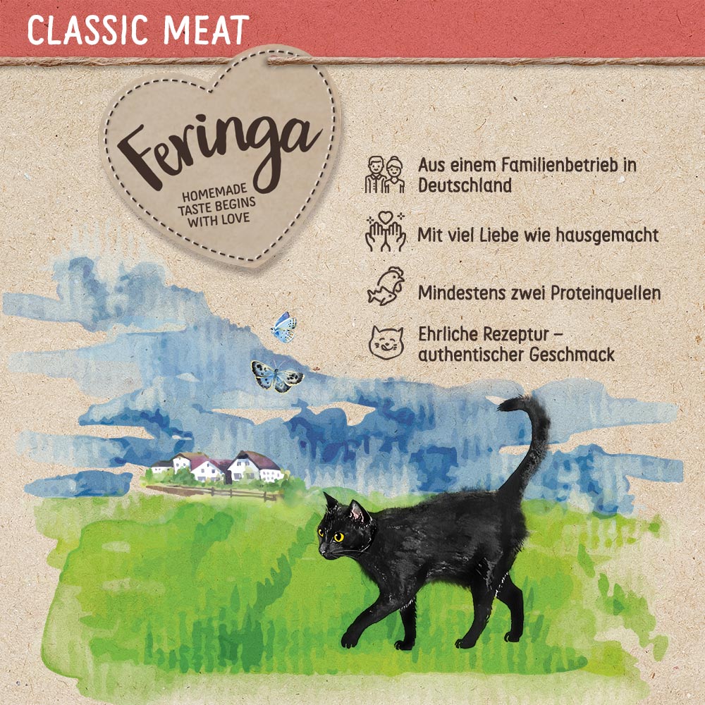 Feringa Classic Meat Menü Pouch 12 x 85 g - Geflügel mit Möhren Feringa Classic Meat Menü Pouch 12 x 85 g - Geflügel mit Möhren von Feringa