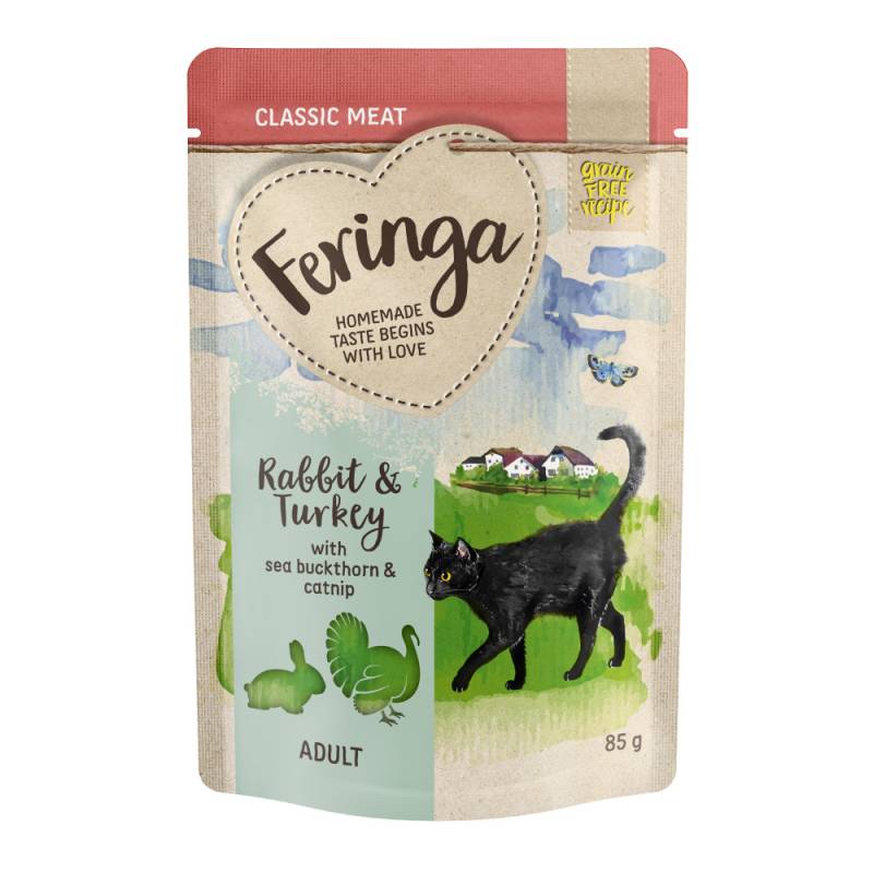 Feringa Classic Meat Menü Pouch 12 x 85 g - Kaninchen & Truthahn mit Sanddorn Feringa Classic Meat Menü Pouch 12 x 85 g - Kaninchen & Truthahn mit Sanddorn von Feringa