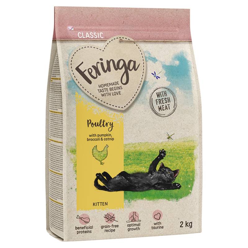 Feringa Kitten Classic Geflügel - Sparpaket 10 kg (5 x 2 kg) von Feringa