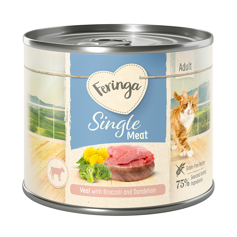 Feringa Single Meat Menü 12 x 200 g - Kalb mit Brokkoli & Löwenzahn Feringa Single Meat Menü 12 x 200 g - Kalb mit Brokkoli & Löwenzahn von Feringa