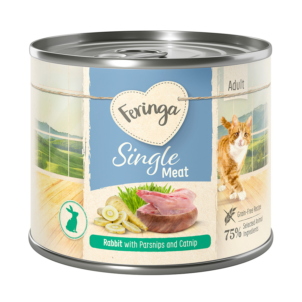 Feringa Single Meat Menü 6 x 200 g - Kaninchen mit Pastinake & Katzenminze Feringa Single Meat Menü 6 x 200 g - Kaninchen mit Pastinake & Katzenminze von Feringa