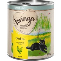 Feringa Single Meat Menü 6 x 800 g - Huhn mit Kürbis & Katzenminze von Feringa