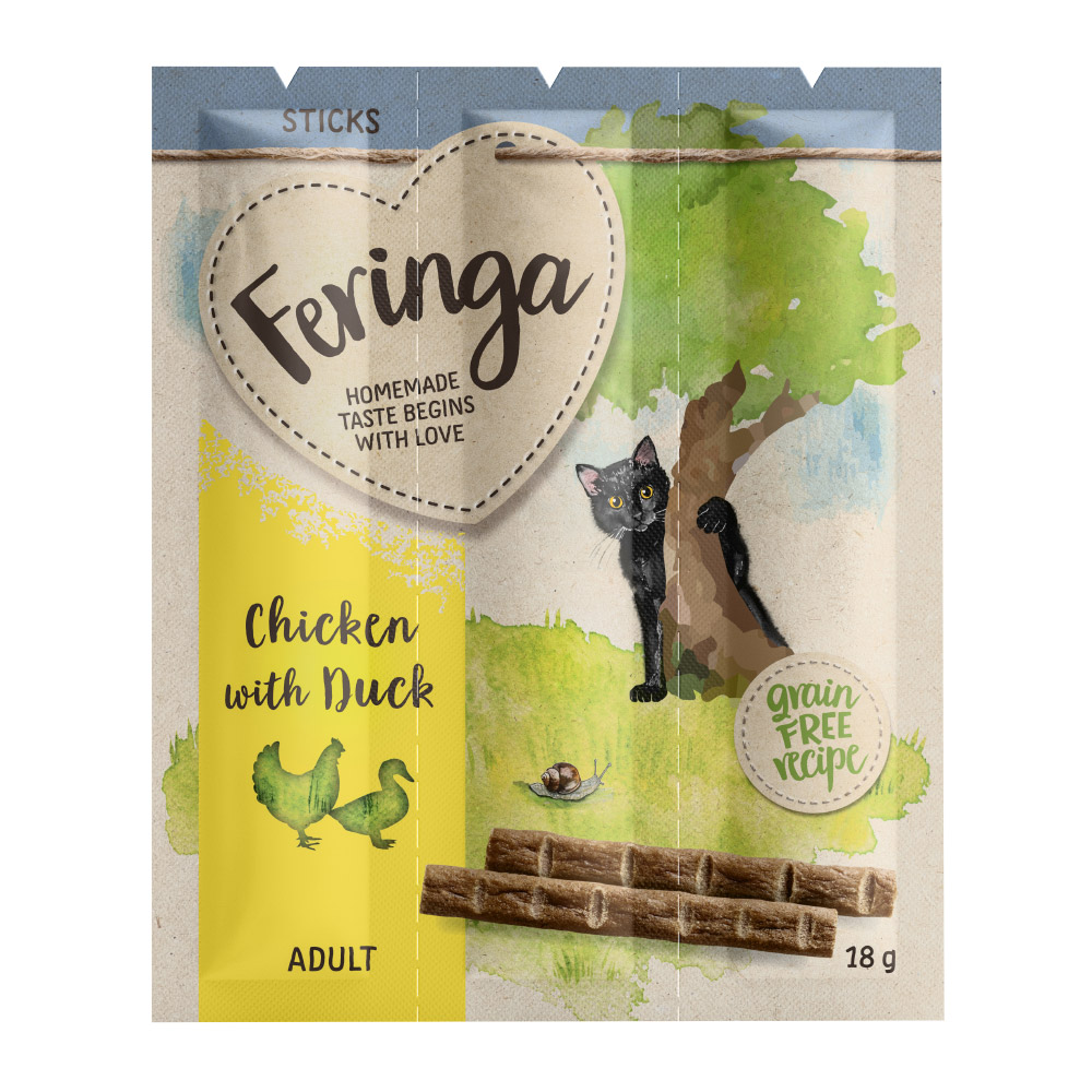 Feringa Sticks Huhn & Ente - Sparpaket 36 x 6 g von Feringa