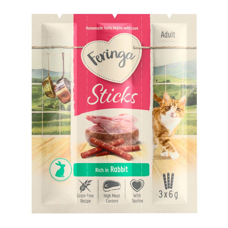 Feringa Sticks Kaninchen - Sparpaket 36 x 6 g von Feringa