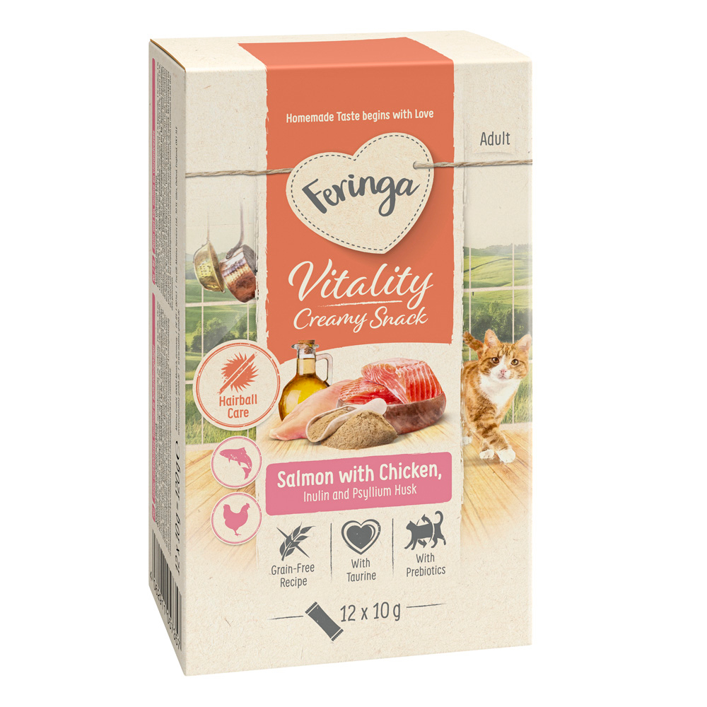 Feringa Vitality Creamy Snacks Sonderpreis!  - Lachs mit Huhn (12 x 10 g) von Feringa