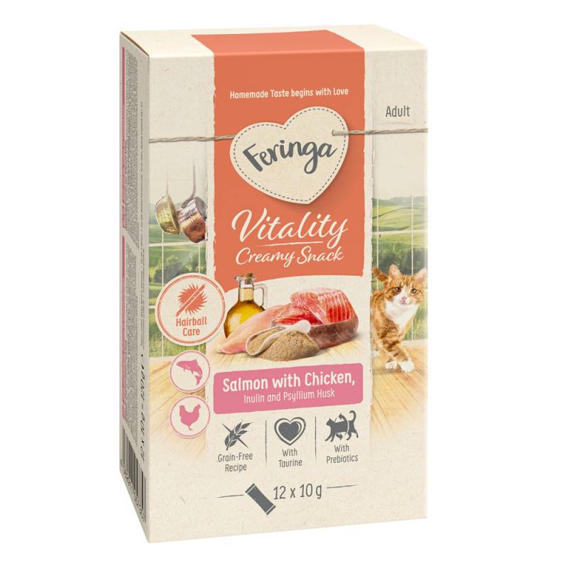 Feringa Vitality Creamy Snacks Sonderpreis!  - Lachs mit Huhn (12 x 10 g) von Feringa