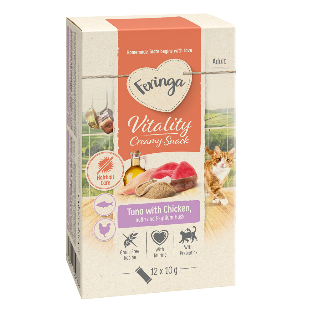 Feringa Vitality Creamy Snacks Sonderpreis!  - Thunfisch mit Huhn (12 x 10 g) von Feringa