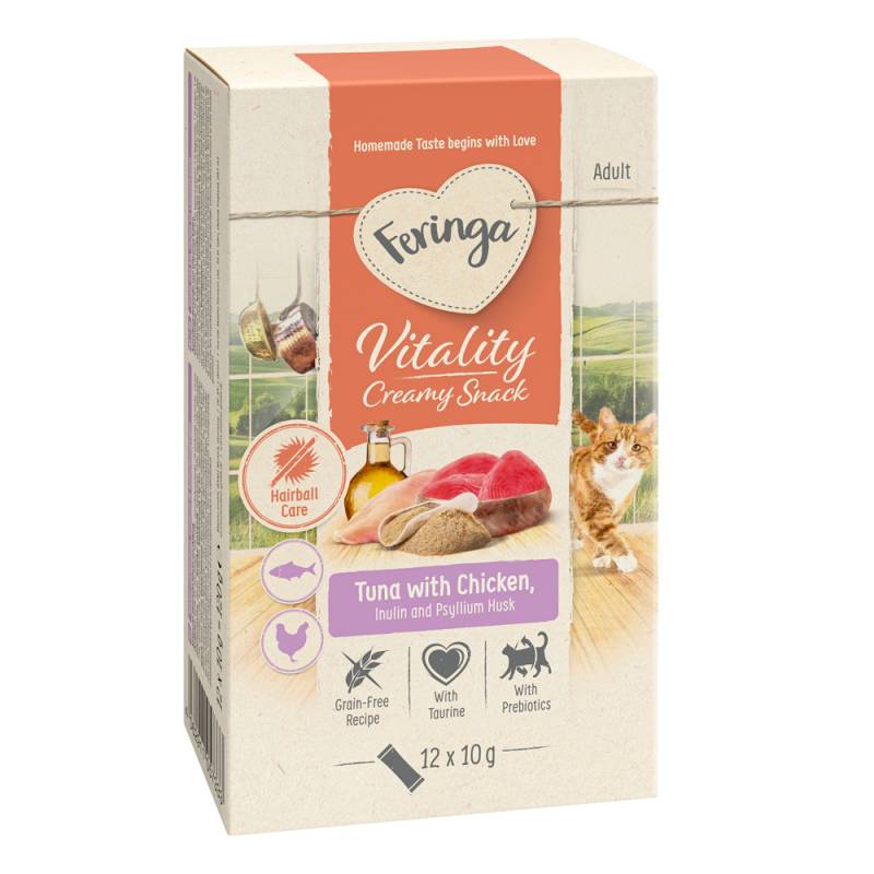 Feringa Vitality Creamy Snacks Sonderpreis!  - Thunfisch mit Huhn (12 x 10 g) von Feringa