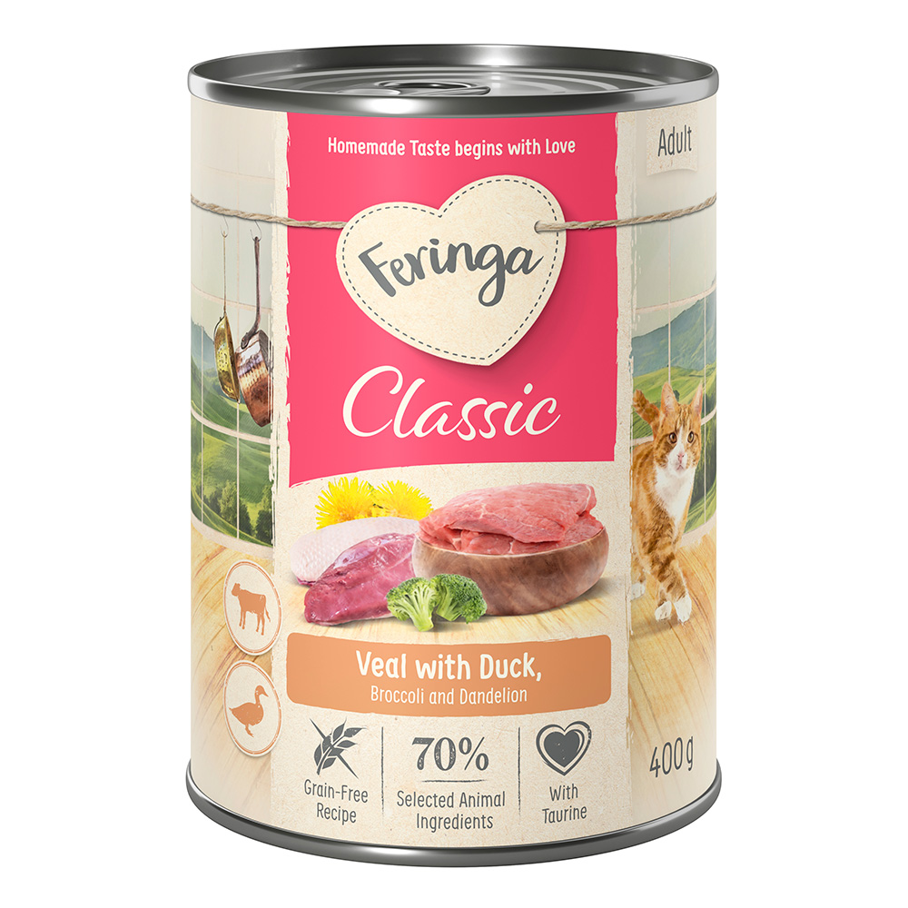 Sparpaket Feringa Classic Meat Menü 12 x 400 g Ente & Kalb Sparpaket Feringa Classic Meat Menü 12 x 400 g Ente & Kalb von Feringa