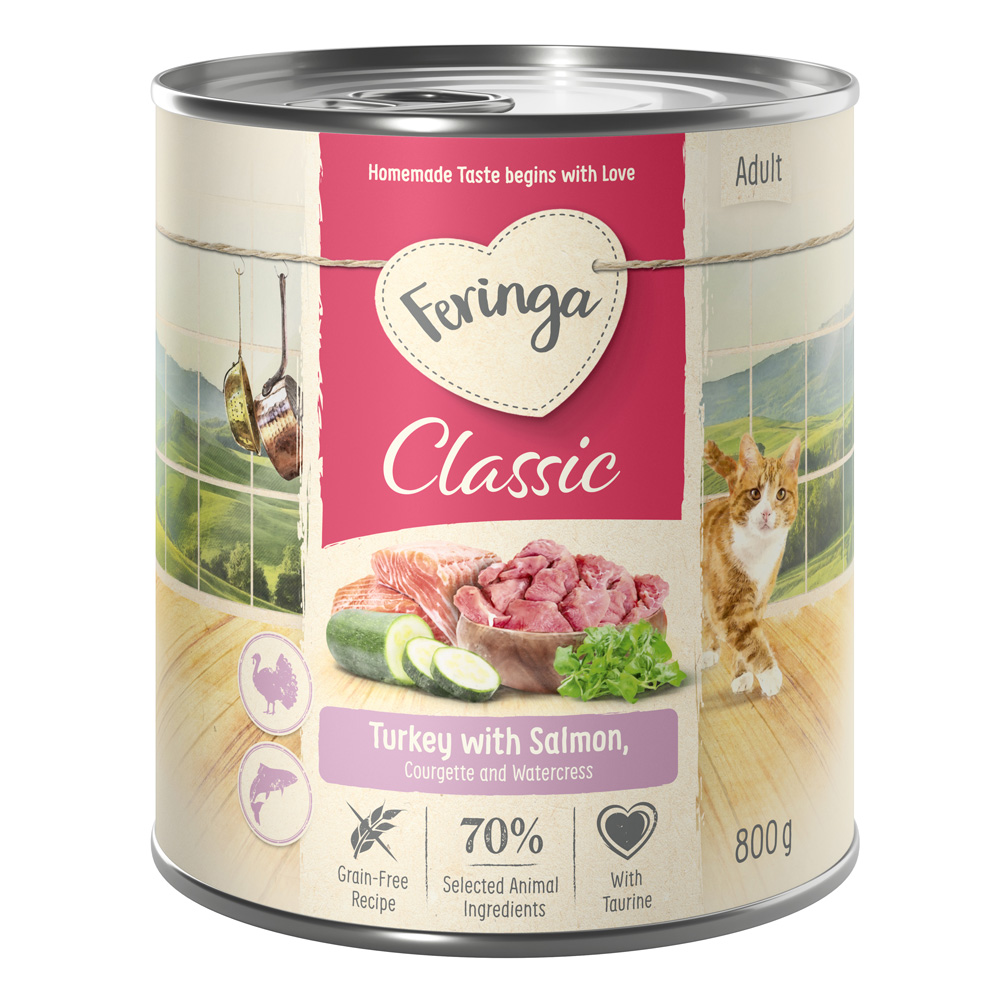 Sparpaket Feringa Classic Meat Menü 24 x 800 g - Lachs & Pute Sparpaket Feringa Classic Meat Menü 24 x 800 g - Lachs & Pute von Feringa