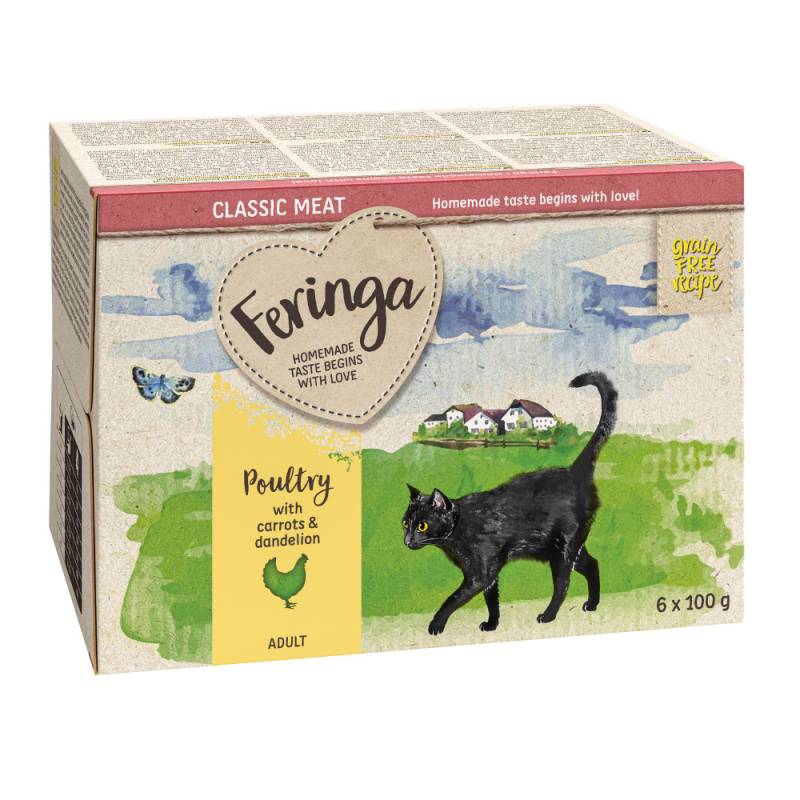 Sparpaket Feringa Classic Meat Menü Schale 24 x 100 g - Geflügel von Feringa