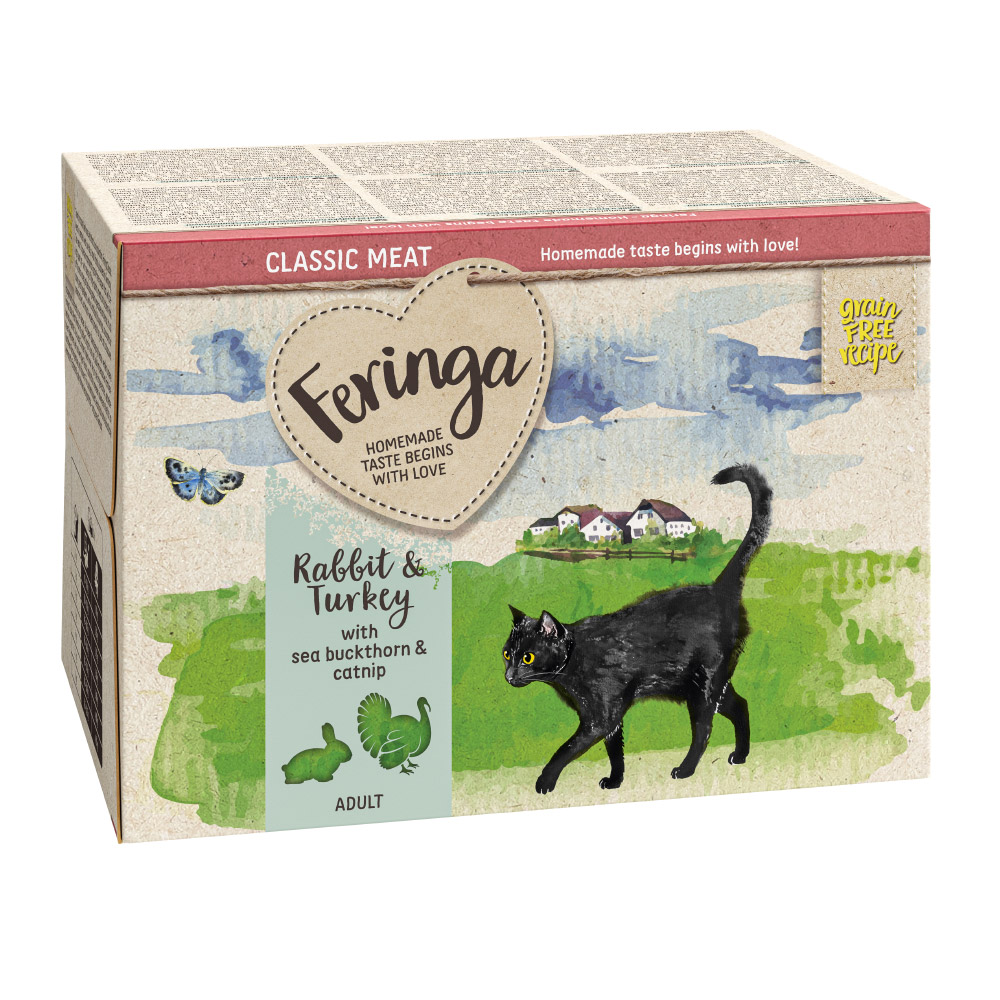 Sparpaket Feringa Classic Meat Menü Schale 24 x 100 g - Kaninchen & Truthahn Sparpaket Feringa Classic Meat Menü Schale 24 x 100 g - Kaninchen & Truthahn von Feringa