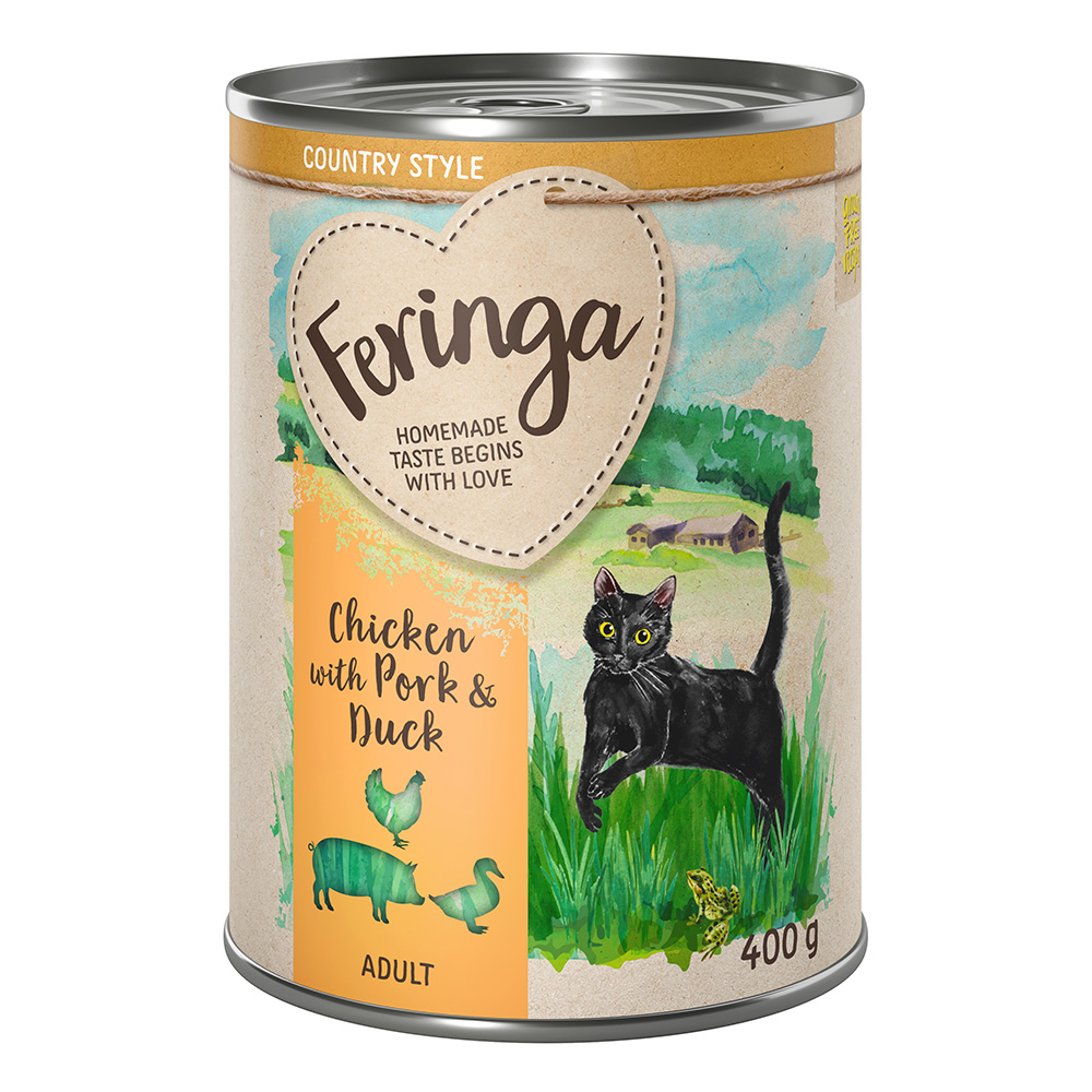 Sparpaket Feringa Country Style Menü 24 x 400 g - Huhn, Ente, Schwein Sparpaket Feringa Country Style Menü 24 x 400 g - Huhn, Ente, Schwein von Feringa