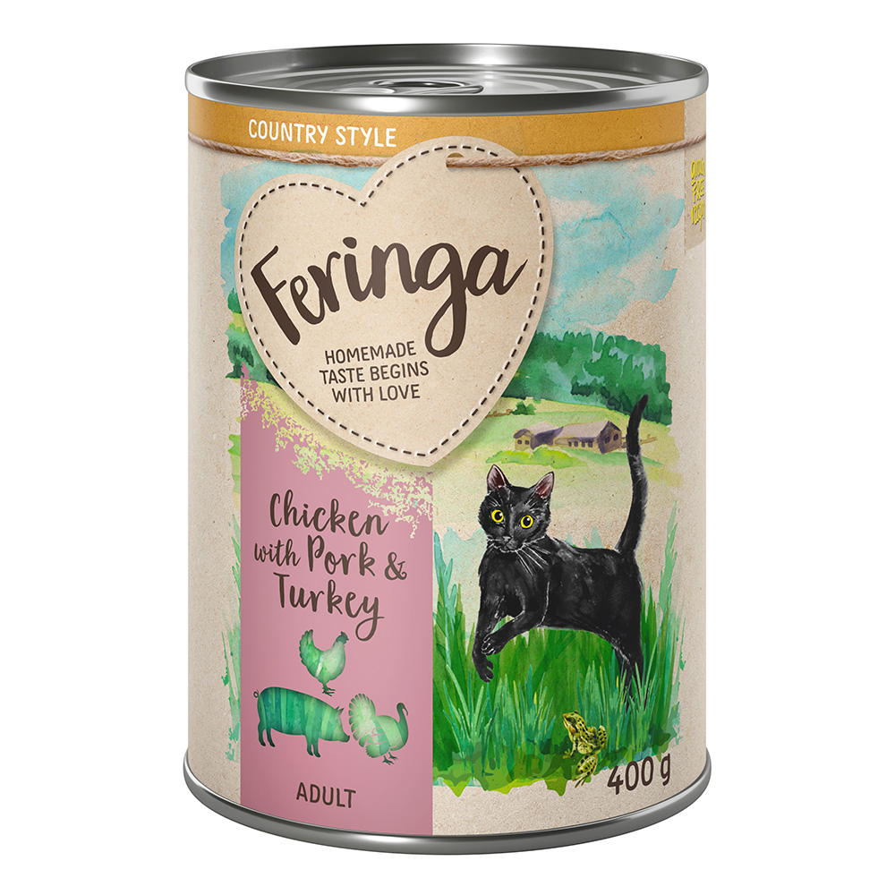 Sparpaket Feringa Country Style Menü 24 x 400 g - Huhn, Pute, Schwein Sparpaket Feringa Country Style Menü 24 x 400 g - Huhn, Pute, Schwein von Feringa