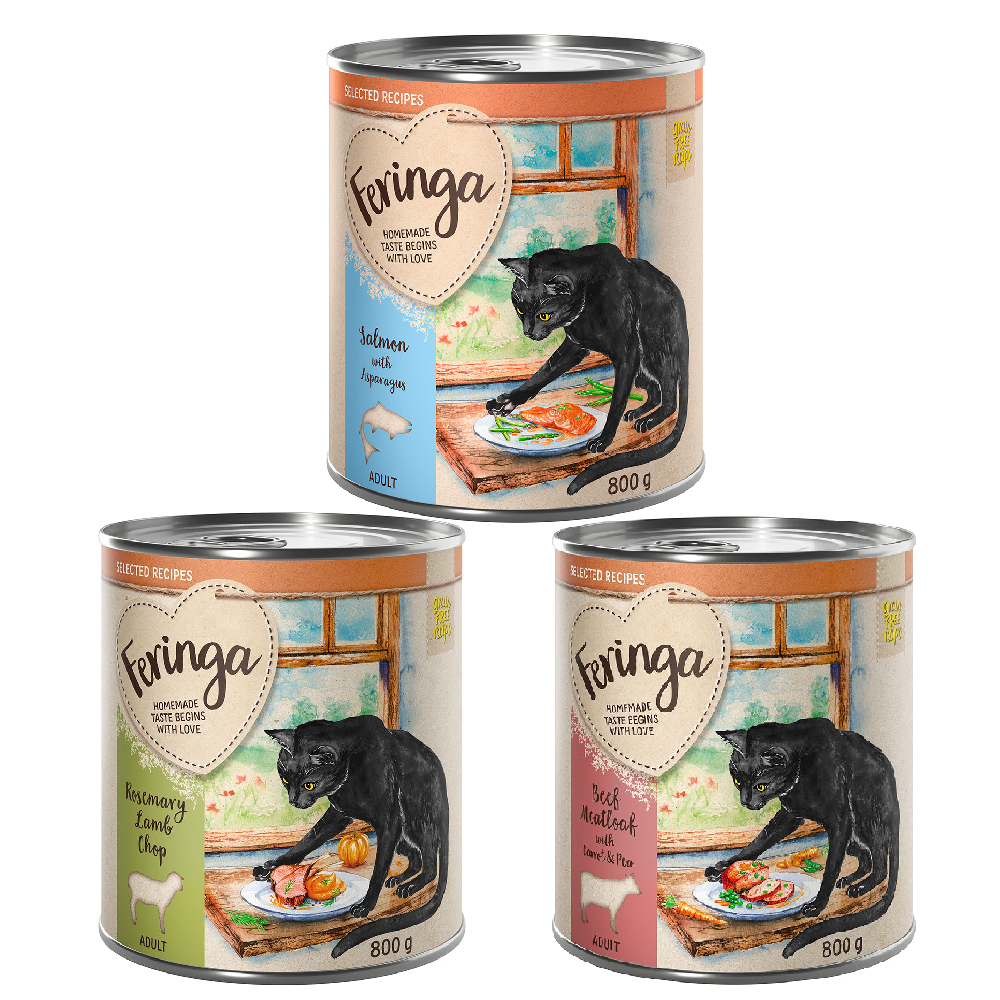 Sparpaket Feringa Selected Recipes 24 x 800 g - Mixpaket: Lamm, Rind, Lachs Sparpaket Feringa Selected Recipes 24 x 800 g - Mixpaket: Lamm, Rind, Lachs von Feringa
