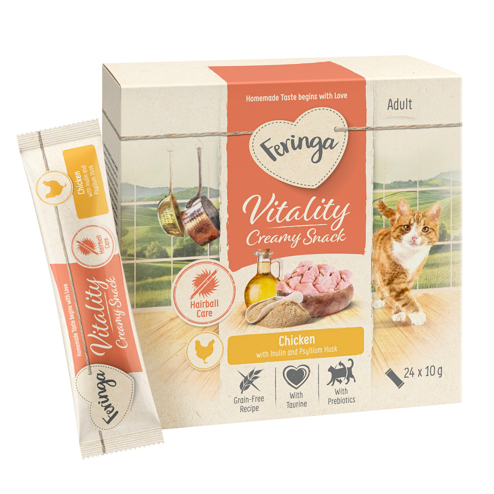Sparpaket Feringa Vitality Creamy Snacks - Mix: 3 Sorten (48 x 10 g) von Feringa