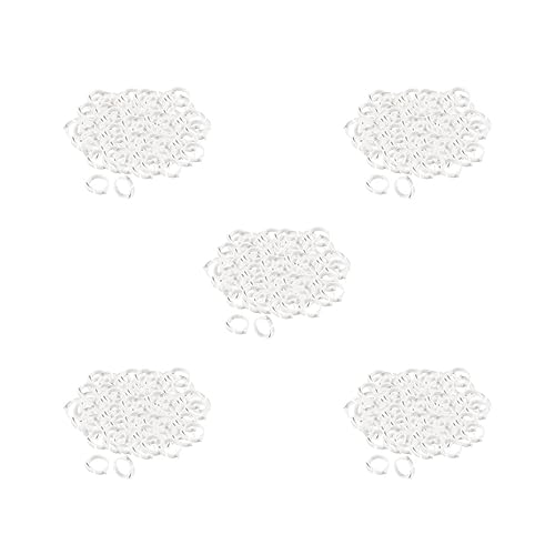 5 Set 100 x Hühnerbeinringe 001-100 Ente Küken Beinband Clip Weiß 2,8 x 2,6 cm von Feriuzymix