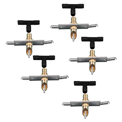 5 Sets Messing Automatische Kaninchen Bewässerungsspender Wasserspender Trinker Bunny Nippel von Feriuzymix