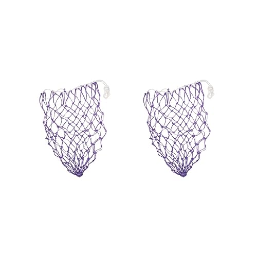 Heunetz für Pferde, strapazierfähig, 92 cm, Nylon, langsames Füttern, 10 Maschenöffnungen, Violett, 2 Stück Heunetz für Pferde, strapazierfähig, 92 cm, Nylon, langsames Füttern, 10 Maschenöffnungen, Violett, 2 Stück von Feriuzymix
