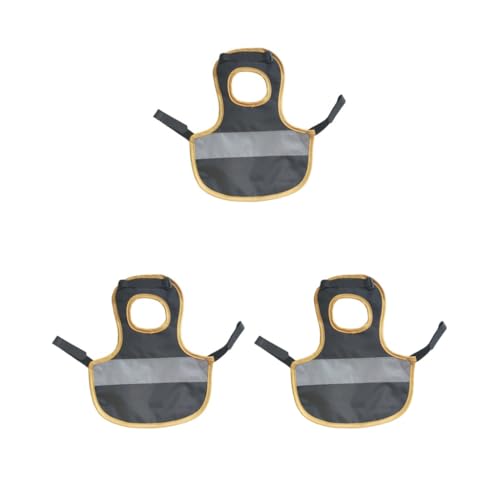 Reflektierende Weste für Haustiere, Huhn, Geflügel, Huhn, Sattel für Geflügel, Huhn, Dunkelblau, Schwarz, 3er-Set von Feriuzymix