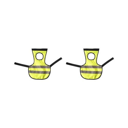 Reflektierende Weste für Haustiere, Huhn, Geflügel, Huhn, Sattel für Geflügel, Huhn, Gelb, 2er-Set von Feriuzymix