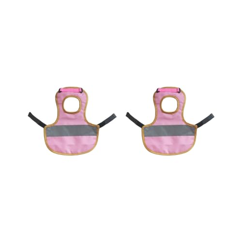 Reflektierende Weste für Haustiere, Huhn, Geflügel, Huhn, Sattel für Geflügel, Huhn, Rosa, 2er-Set von Feriuzymix