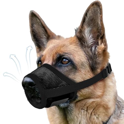Ferizzia Hund Maulkorb, Mesh Soft Muzzles, Atmungsaktive Maulkorb für Hunde,Verstellbarer Mesh Maulkorbs, Ermöglicht HechelnTrinken, Verhindert Das Beißen, für Mittlere Große Hunde Ferizzia Hund Maulkorb, Mesh Soft Muzzles, Atmungsaktive Maulkorb für Hunde,Verstellbarer Mesh Maulkorbs, Ermöglicht HechelnTrinken, Verhindert Das Beißen, für Mittlere Große Hunde von Ferizzia