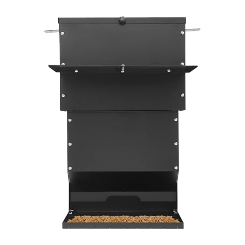 Hängender Hirsch-Futterspender,Hirschfutterautomat Tragfähigkeit 27 kg, Wildtier-Futterstation,Kohlenstoffstahl für Fütterung von Großen Hunden, Katzen, Kühen,Hirschen 41 x 26 x 67 cm Hängender Hirsch-Futterspender,Hirschfutterautomat Tragfähigkeit 27 kg, Wildtier-Futterstation,Kohlenstoffstahl für Fütterung von Großen Hunden, Katzen, Kühen,Hirschen 41 x 26 x 67 cm von Fermoirper