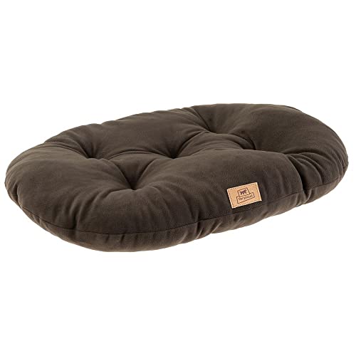 Ferplast Hundebett Katzenbett Huindekissen Relax Microfleece 65/6 Wattiertes Weiches Microfleece Waschbar Grau von Ferplast