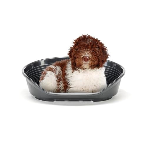 Ferplast Hundebett Katzenbett Kunststoff-Hundebett Medium Hundeliege waschbar Hundekorb atmungsaktiv rutschfest Siesta Deluxe, 74 x 48 x h 25 cm, Schwarz Ferplast Hundebett Katzenbett Kunststoff-Hundebett Medium Hundeliege waschbar Hundekorb atmungsaktiv rutschfest Siesta Deluxe, 74 x 48 x h 25 cm, Schwarz von Ferplast