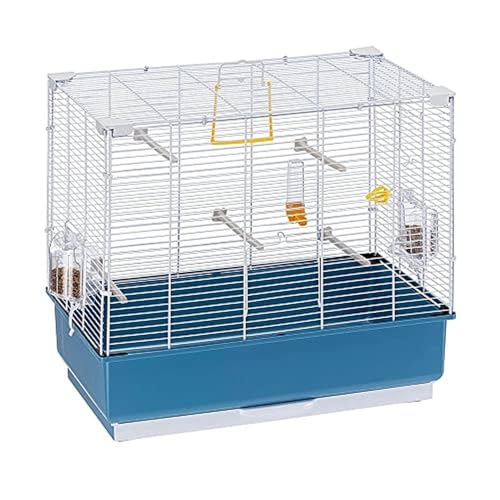 Ferplast Vogelkäfig Piano 4, Kanarienvogelkäfige, Kleiner Vogelkäfig, mit Vogelhäuschen, Vogeltränke, Wasserspender, 59 x 33 x H 55 cm, mit Zubehör, Abbnehmbarer Napf Ferplast Vogelkäfig Piano 4, Kanarienvogelkäfige, Kleiner Vogelkäfig, mit Vogelhäuschen, Vogeltränke, Wasserspender, 59 x 33 x H 55 cm, mit Zubehör, Abbnehmbarer Napf von Ferplast