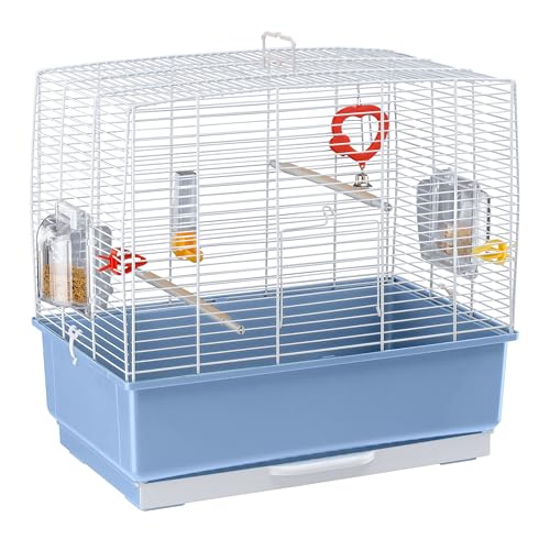 Ferplast Vogelkäfig Kanarienvogel, inkl. Vogelspielzeug, Vogel-Futternapf, Vogel-Sitzstangen, Weiß, 49 X 30 X H 48,5 cm Ferplast Vogelkäfig Kanarienvogel, inkl. Vogelspielzeug, Vogel-Futternapf, Vogel-Sitzstangen, Weiß, 49 X 30 X H 48,5 cm von Ferplast